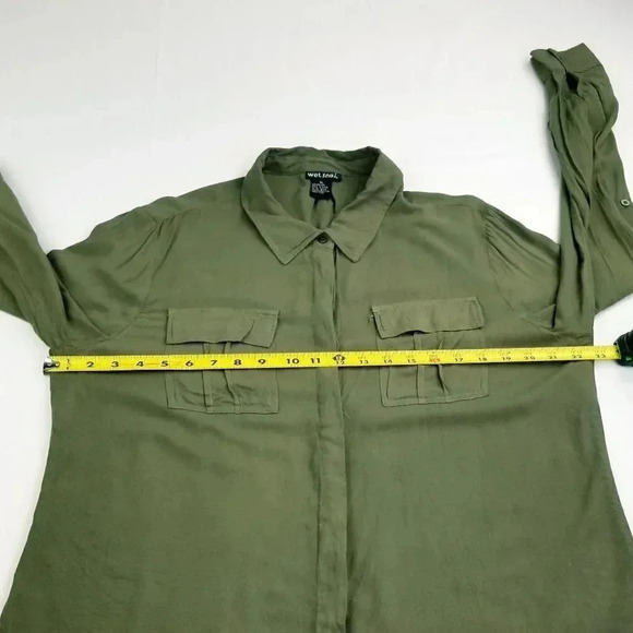 Wet Seal Sz XL Women's Rayon Hidden & Elbow Button - Picture 2 of 7